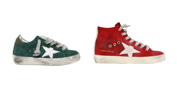 golden goose superstar bambino verde