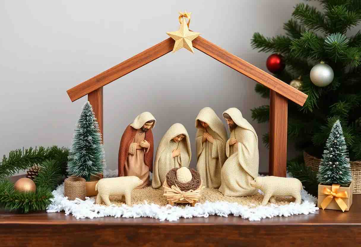 Presepe fatto in casa per Natale